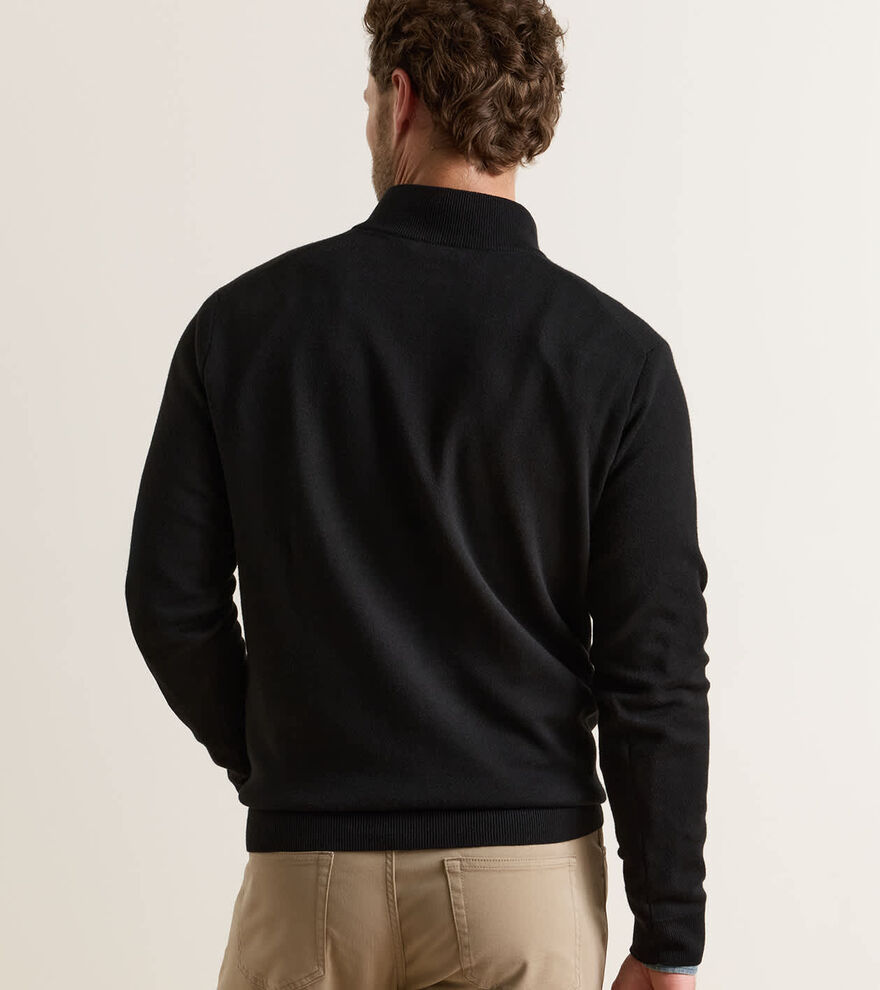 Coolspun Lite Cotton Quarter-Zip Sweater image number 3