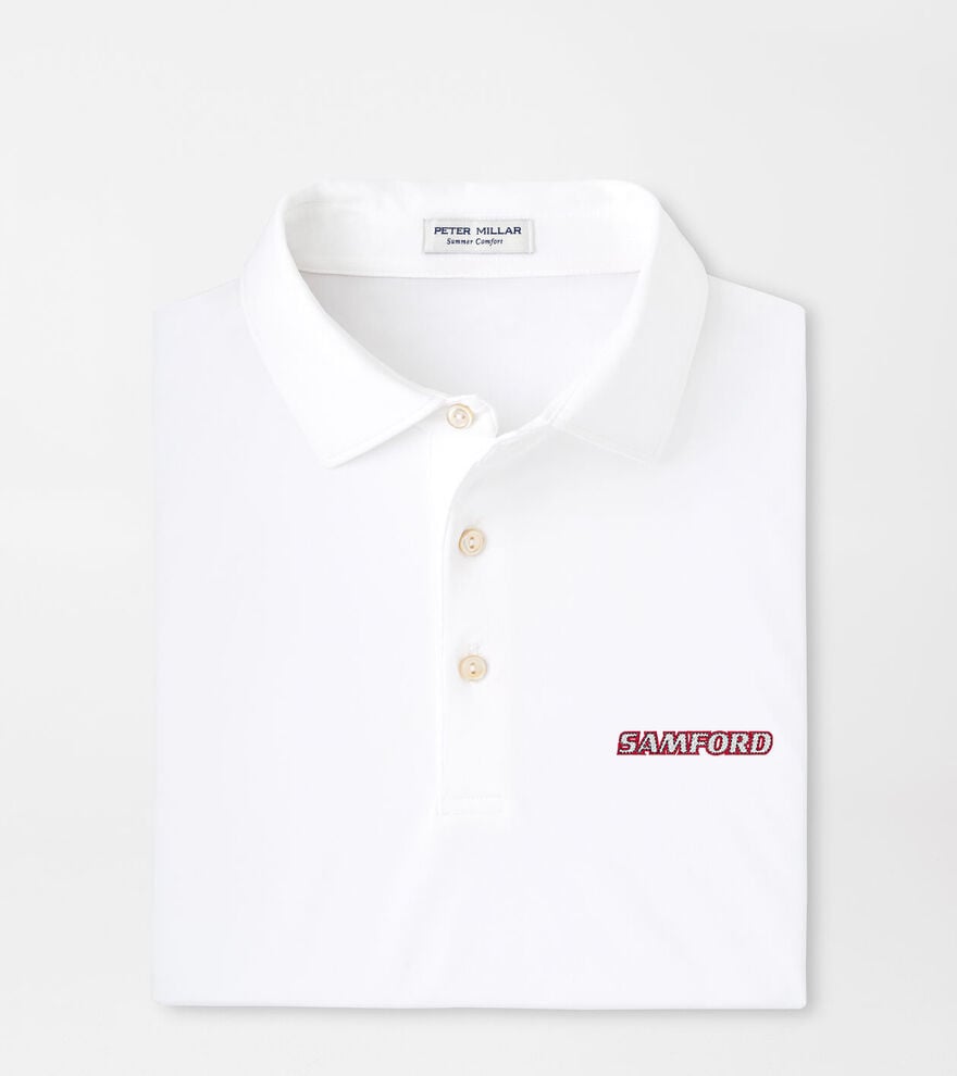 Samford Solid Performance Jersey Polo image number 1