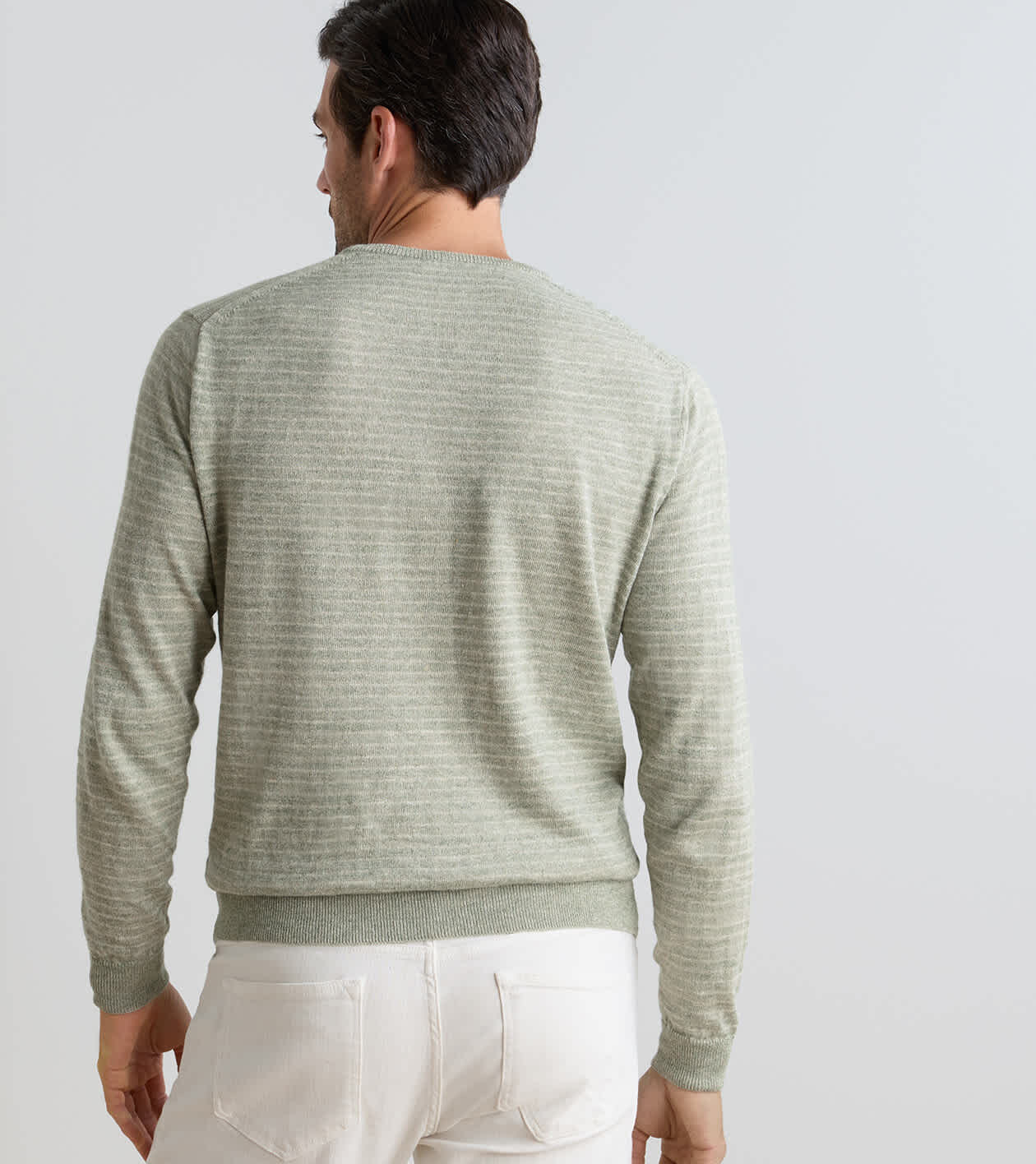 Linus Stripe Crewneck Sweater | Men's Sweaters | Peter Millar