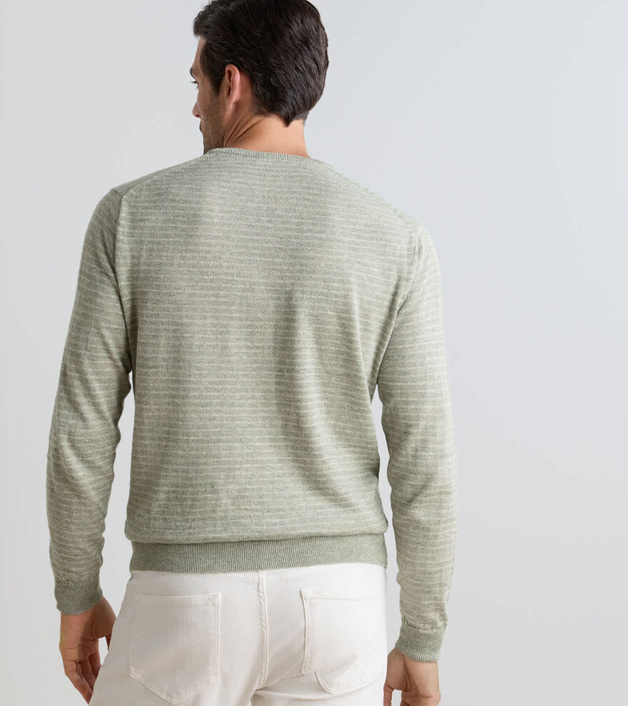 Linus Stripe Crewneck Sweater image number 4