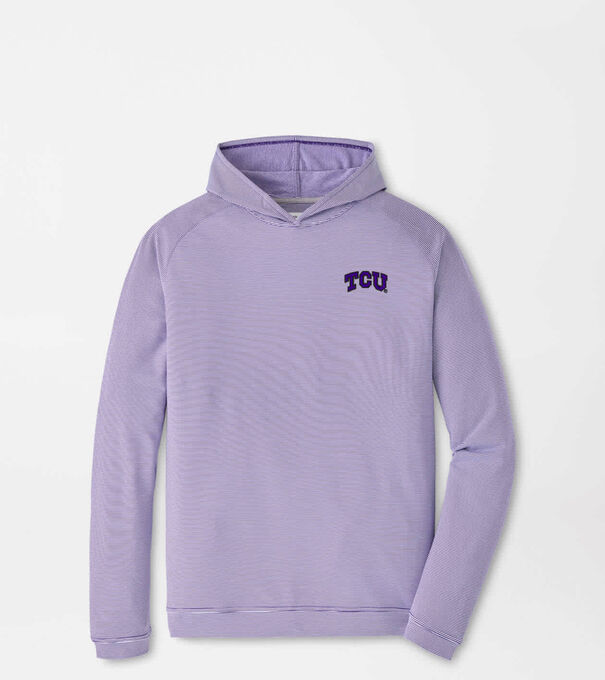 TCU Pine Sugar Stripe Performance Hoodie