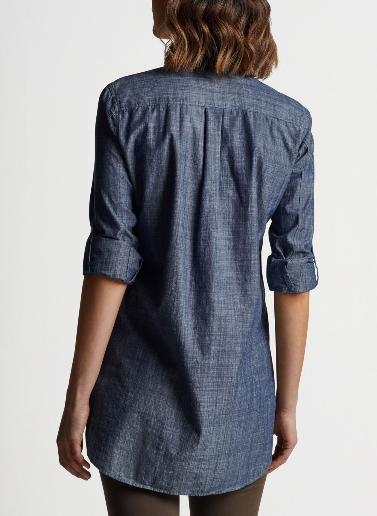 Chambray Tunic Blouse | Peter Millar