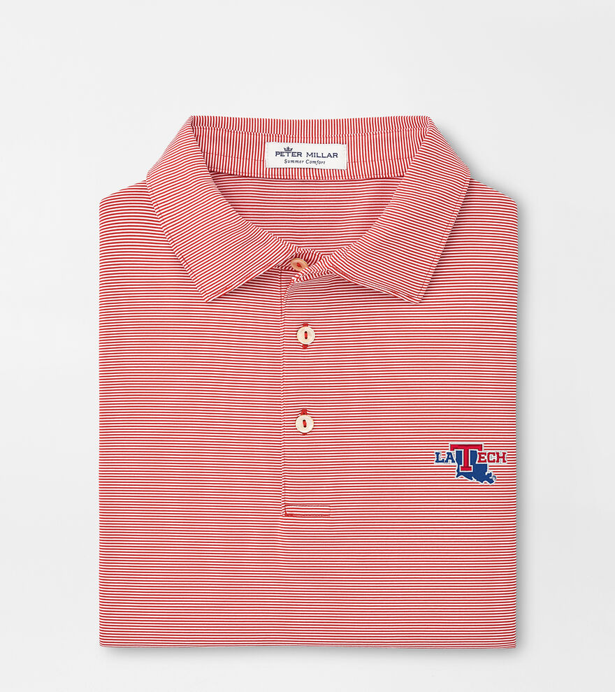 Louisiana Tech Jubilee Stripe Performance Polo image number 1