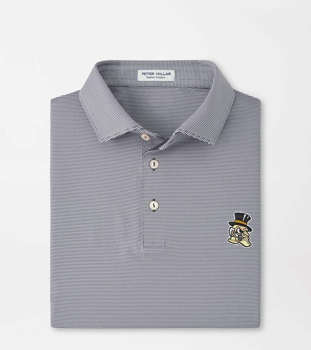 Wake Forest Demon Deacon Jubilee Stripe Performance Polo