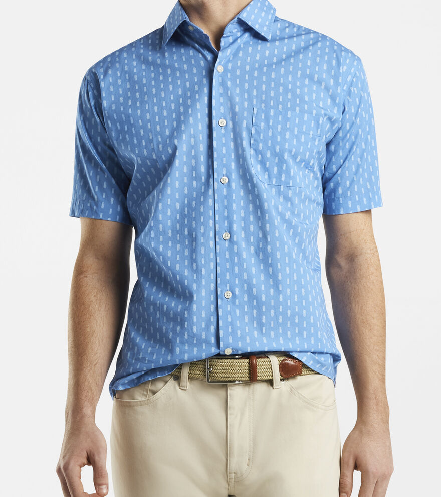 Skull Tiki Cotton-Blend Sport Shirt image number 2