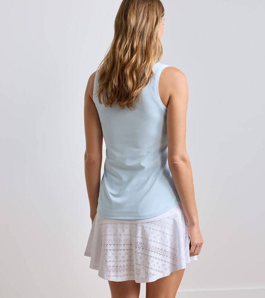 Canterbury Tipped Sport Mesh Sleeveless Polo - Alternate Image 2