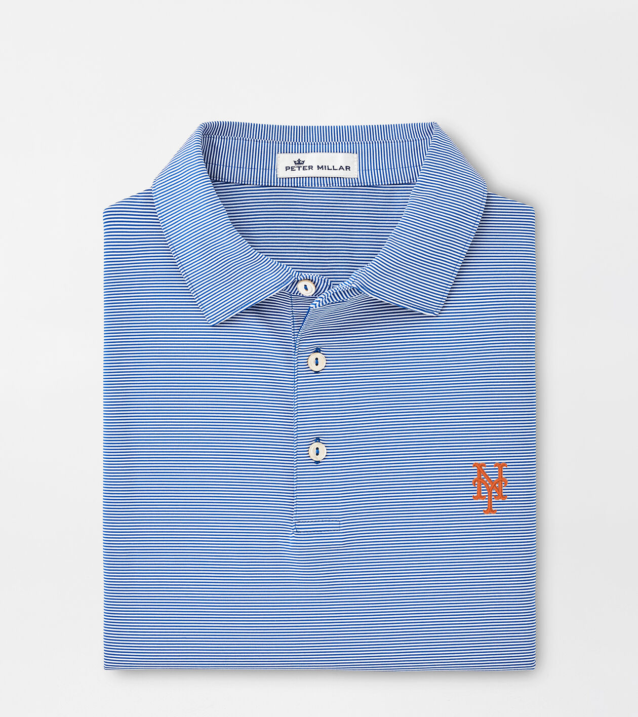 New York Mets Jubilee Stripe Performance Polo Men s MLB Apparel Peter Millar