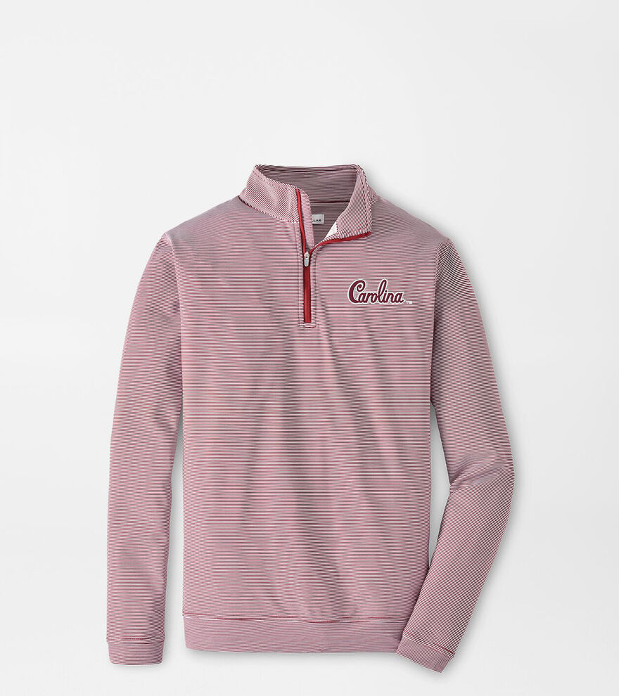 South Carolina Script Perth Sugar Stripe Performance Quarter-Zip image number 1