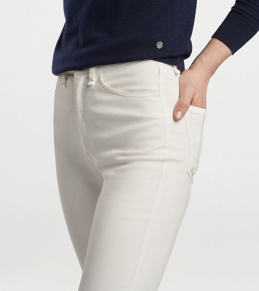 Karlie Stretch Sateen High Rise Pant| Women's Bottoms | Peter Millar