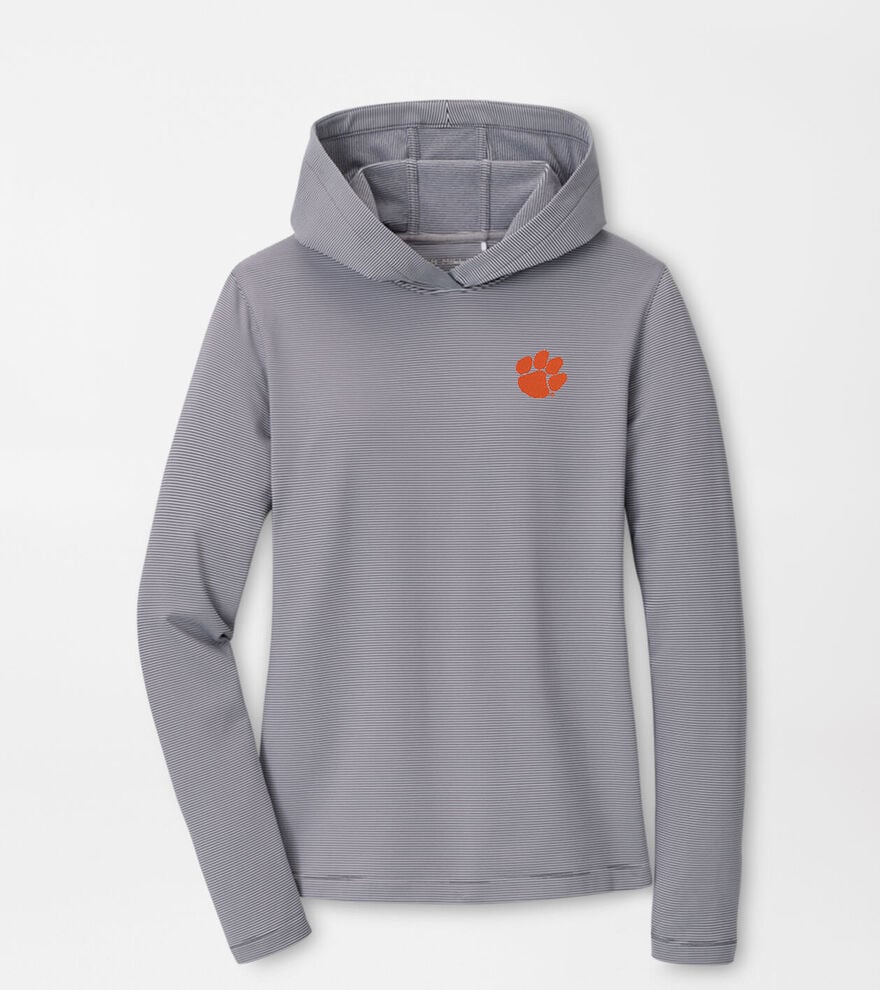 Clemson Women's Pine Sugar Stripe Performance Hoodie image number 1