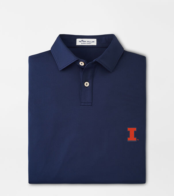Illinois Youth Solid Performance Jersey Polo