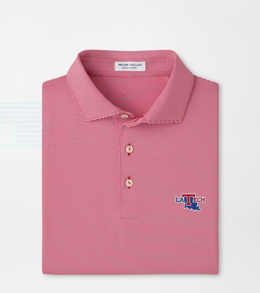 Louisiana Tech Jubilee Stripe Performance Polo image number 1