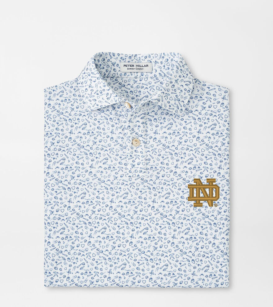 Notre Dame Batter Up Youth Performance Jersey Polo image number 1