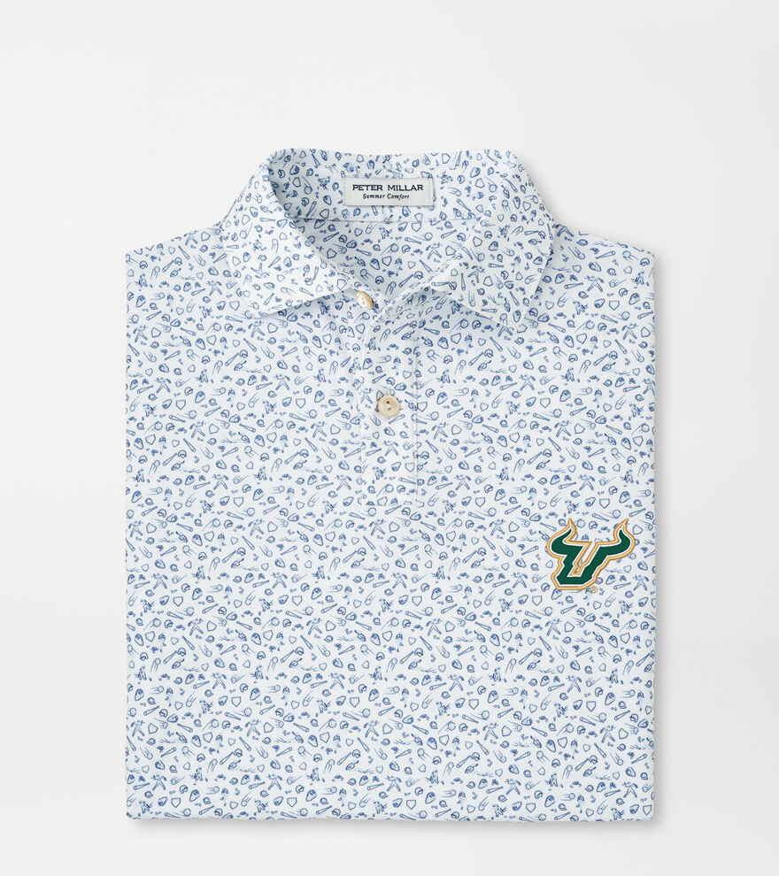 University of South Florida Batter Up Youth Performance Jersey Polo image number 1