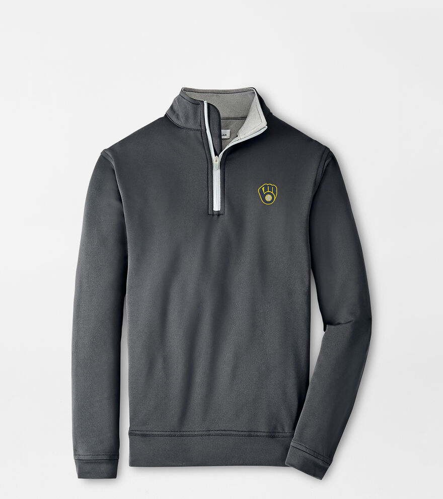 Milwaukee Brewers Youth Perth Performance Quarter-Zip image number 1