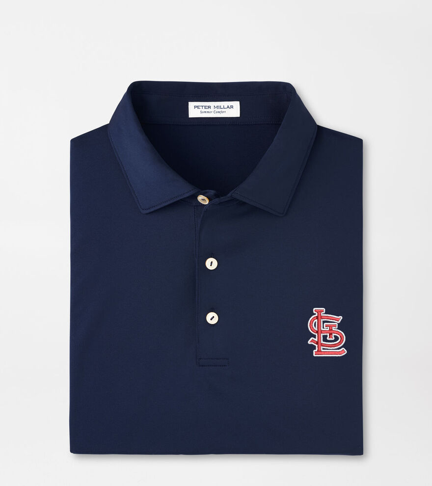 St. Louis Cardinals Solid Performance Jersey Polo image number 1