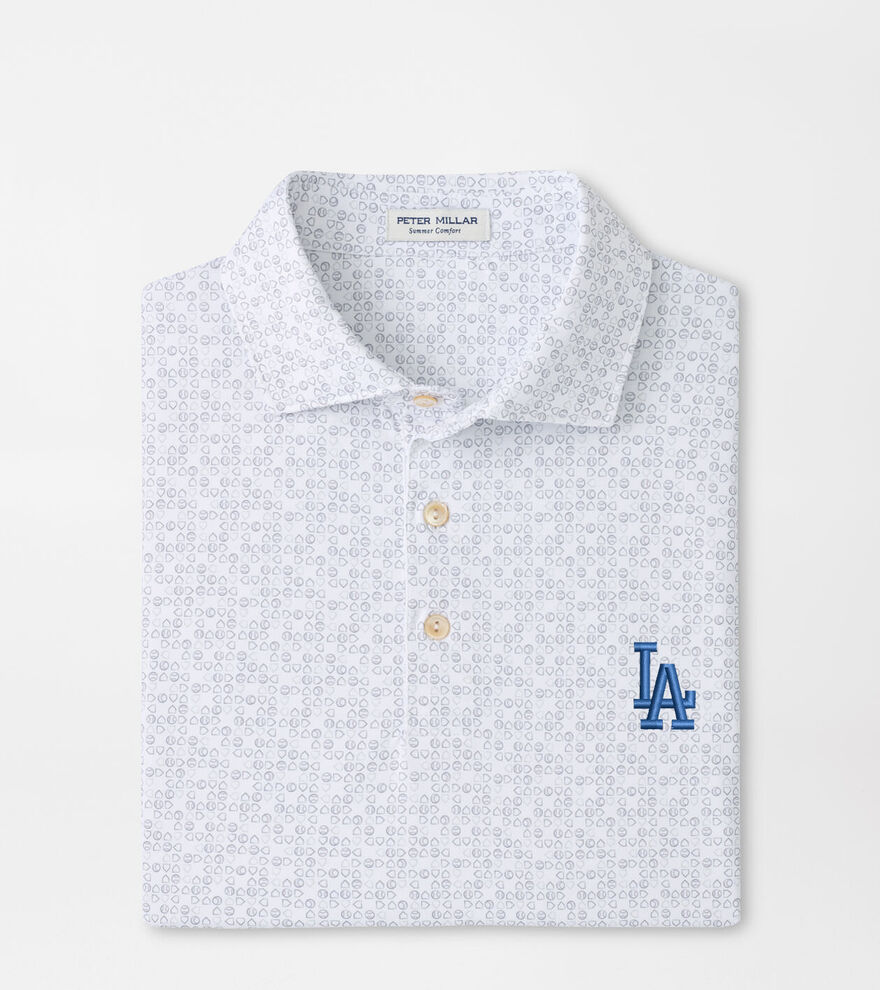 Los Angeles Dodgers Bases Loaded Performance Jersey Polo image number 1