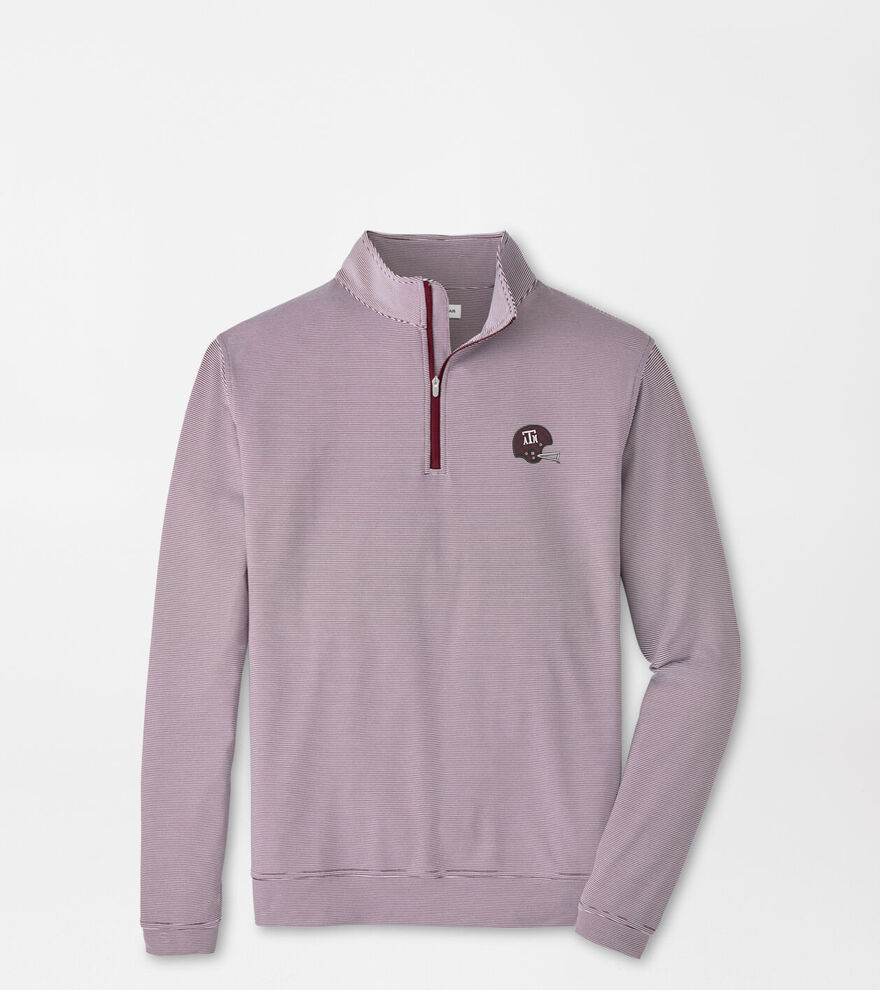Texas A&M Vault Perth Sugar Stripe Performance Quarter-Zip image number 1