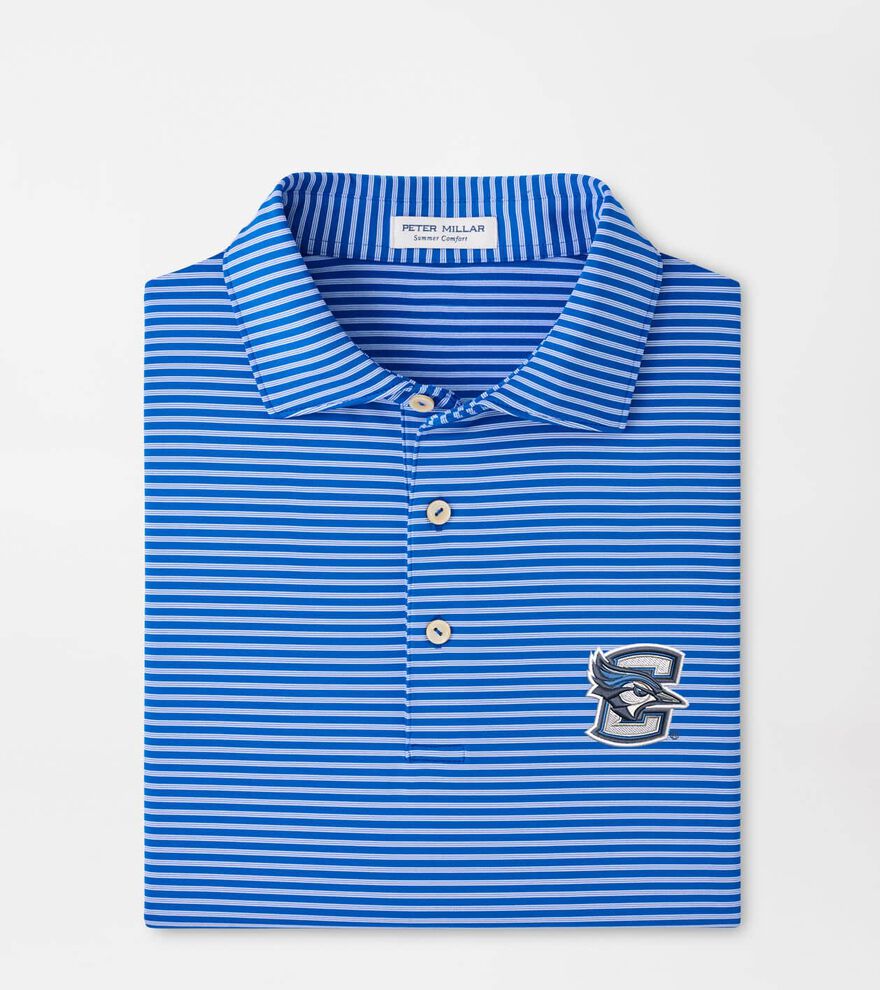 Creighton Tiebreaker Performance Jersey Stripe Polo