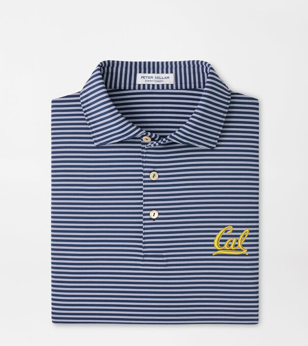 University of California Berkeley Tiebreaker Performance Jersey Stripe Polo