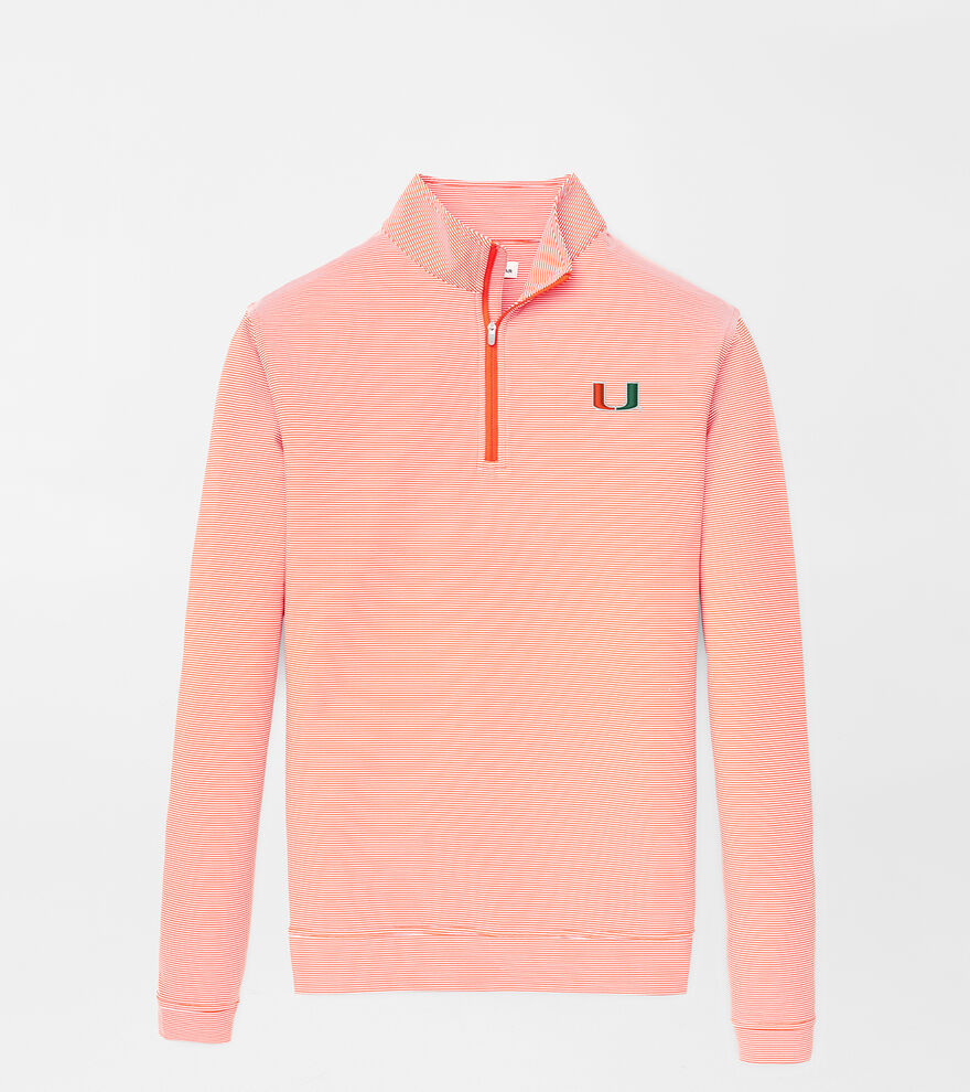 Miami Perth Sugar Stripe Performance Quarter-Zip image number 1