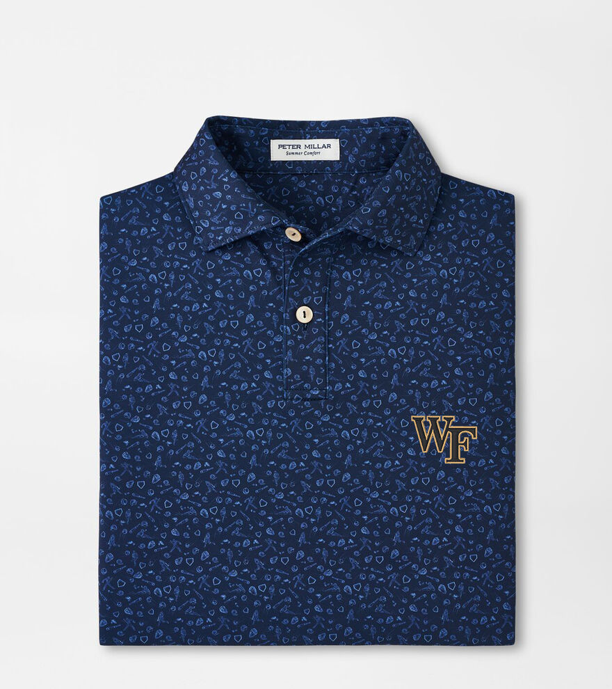 Wake Forest Batter Up Youth Performance Jersey Polo image number 1