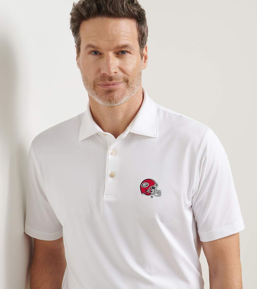 Georgia Helmet Solid Performance Jersey Polo