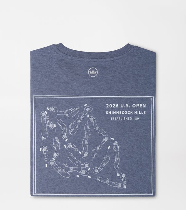 126th U.S. Open Course Map Long Sleeve T-Shirt