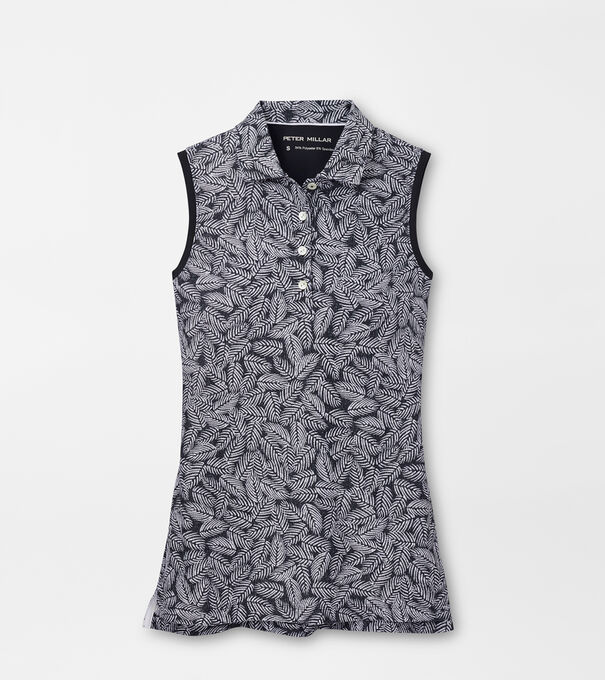 Sleeveless Banded Button Polo