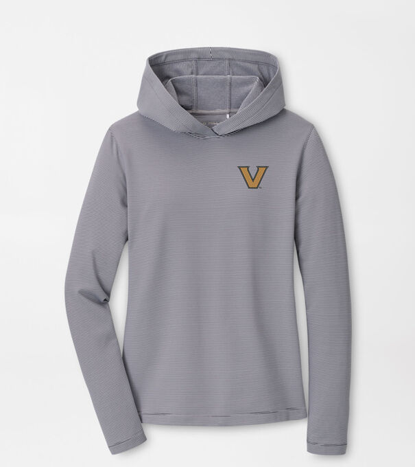 Vanderbilt Women's Pine Sugar Stripe Performance Hoodie