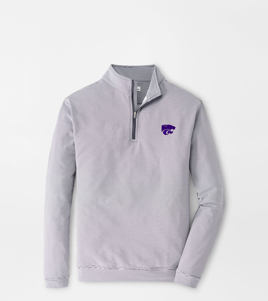 Kansas State Perth Sugar Stripe Performance Quarter-Zip image number 1