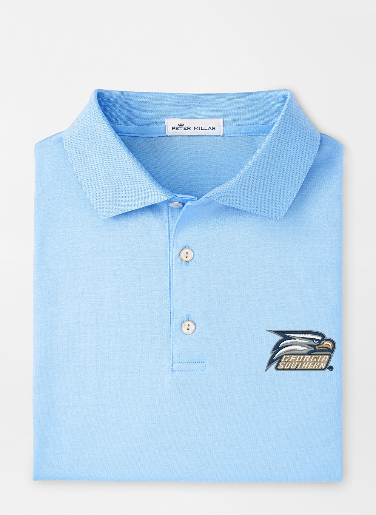 Georgia Southern Solid Cotton Polo Peter Millar
