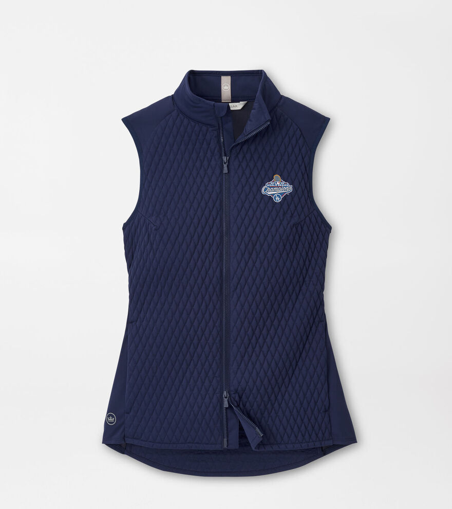 Los Angeles Dodgers World Series Fuse Mini Diamond Quilt Vest image number 1