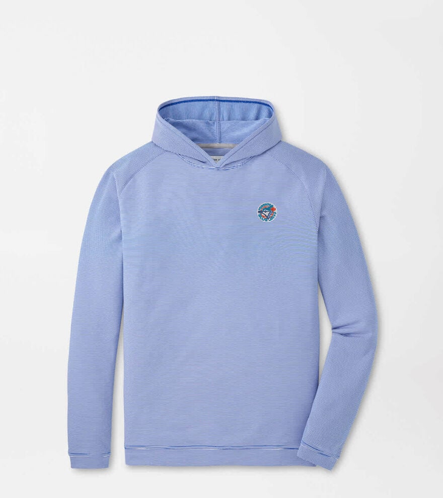 Cooperstown Toronto Blue Jays Pine Sugar Stripe Performance Hoodie