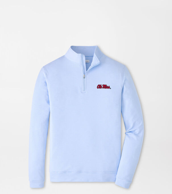 Ole Miss Perth Sugar Stripe Performance Quarter-Zip
