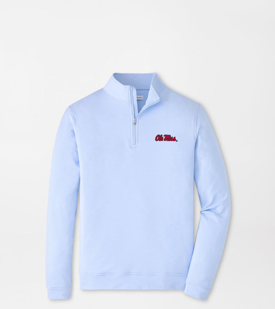 Ole Miss Perth Sugar Stripe Performance Quarter-Zip
