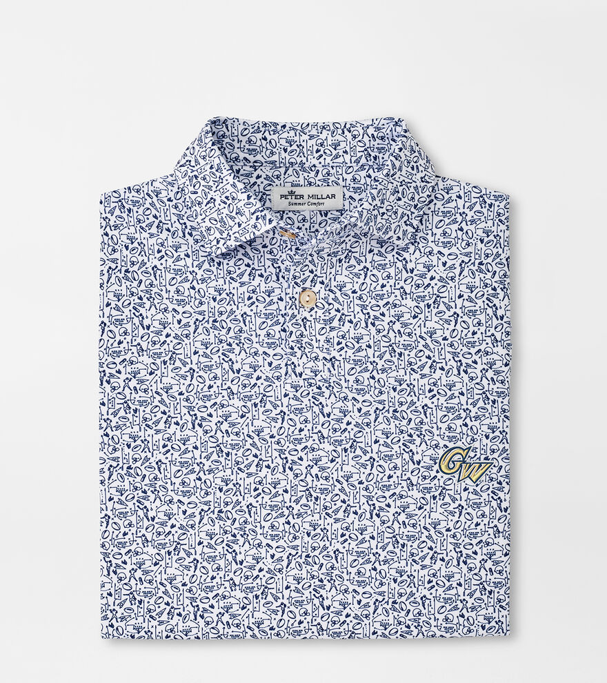 George Washington University Youth Performance Jersey Polo image number 1