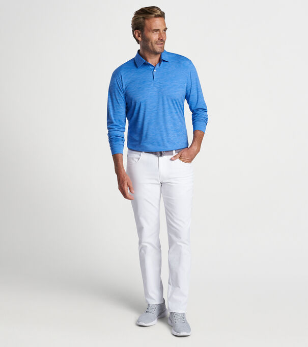 Featherweight Long Sleeve Mélange Polo