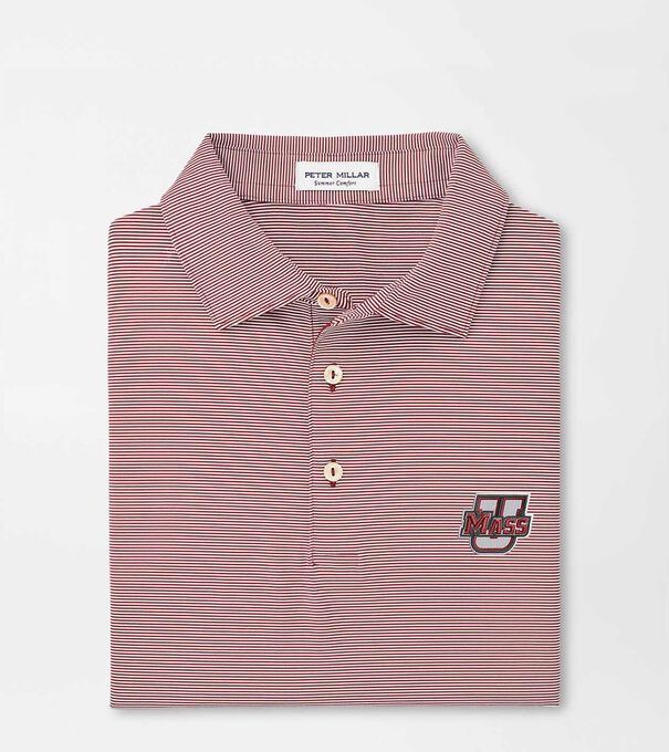 UMass Jubilee Stripe Performance Polo