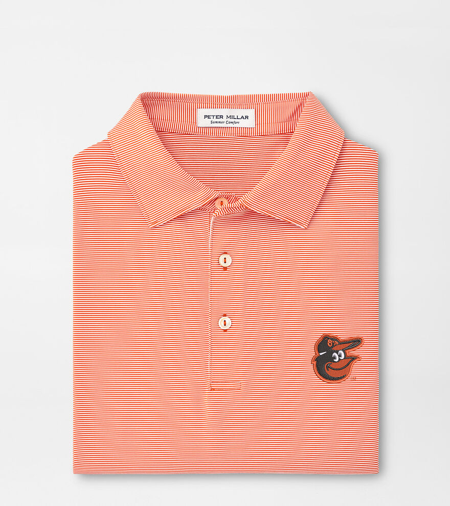 Baltimore Orioles Jubilee Stripe Performance Polo image number 1