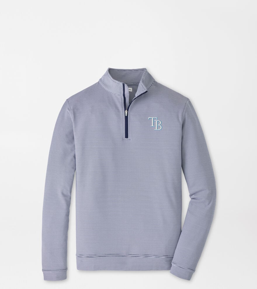 Tampa Bay Rays Perth Sugar Stripe Performance Quarter-Zip image number 1