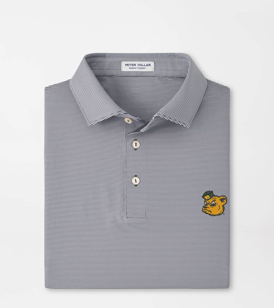 Baylor Vault Jubilee Stripe Performance Polo