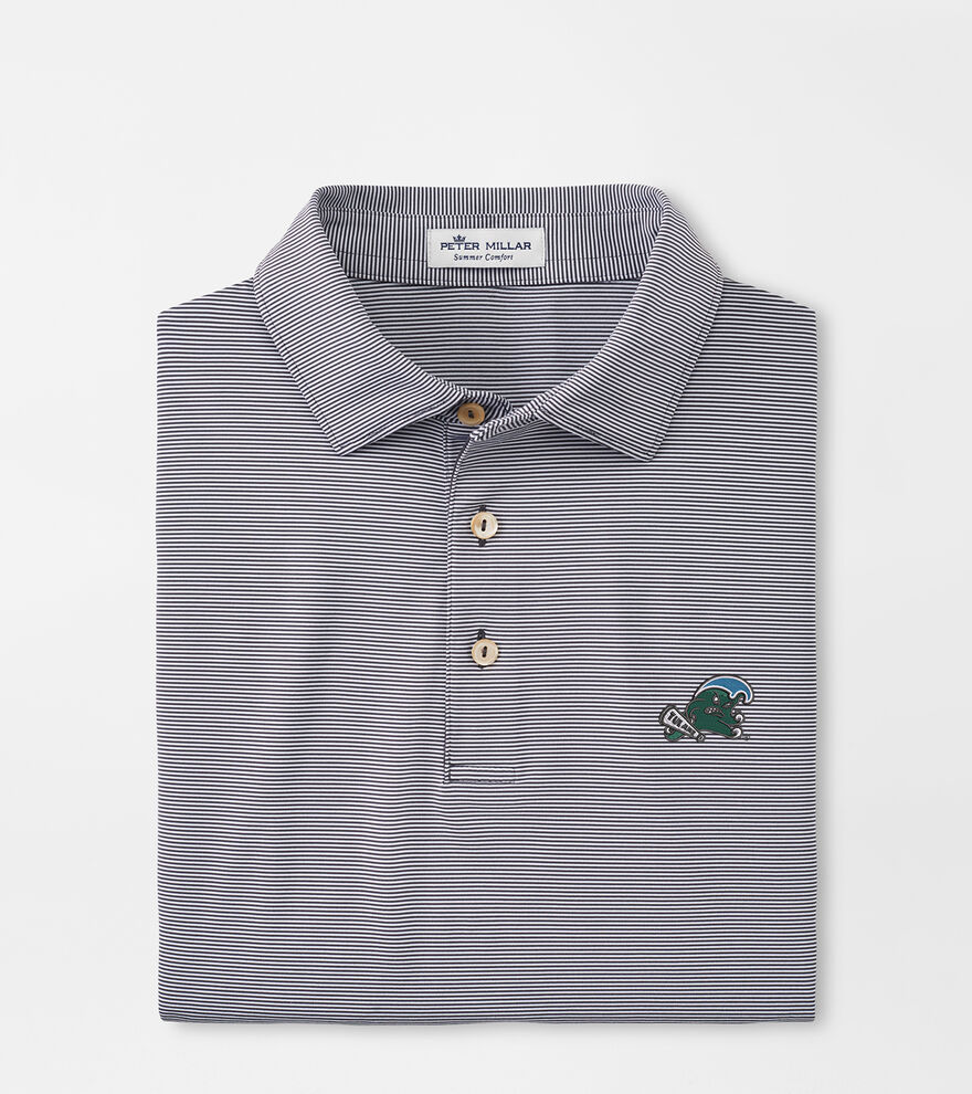 Tulane Green Wave Jubilee Stripe Performance Polo image number 1
