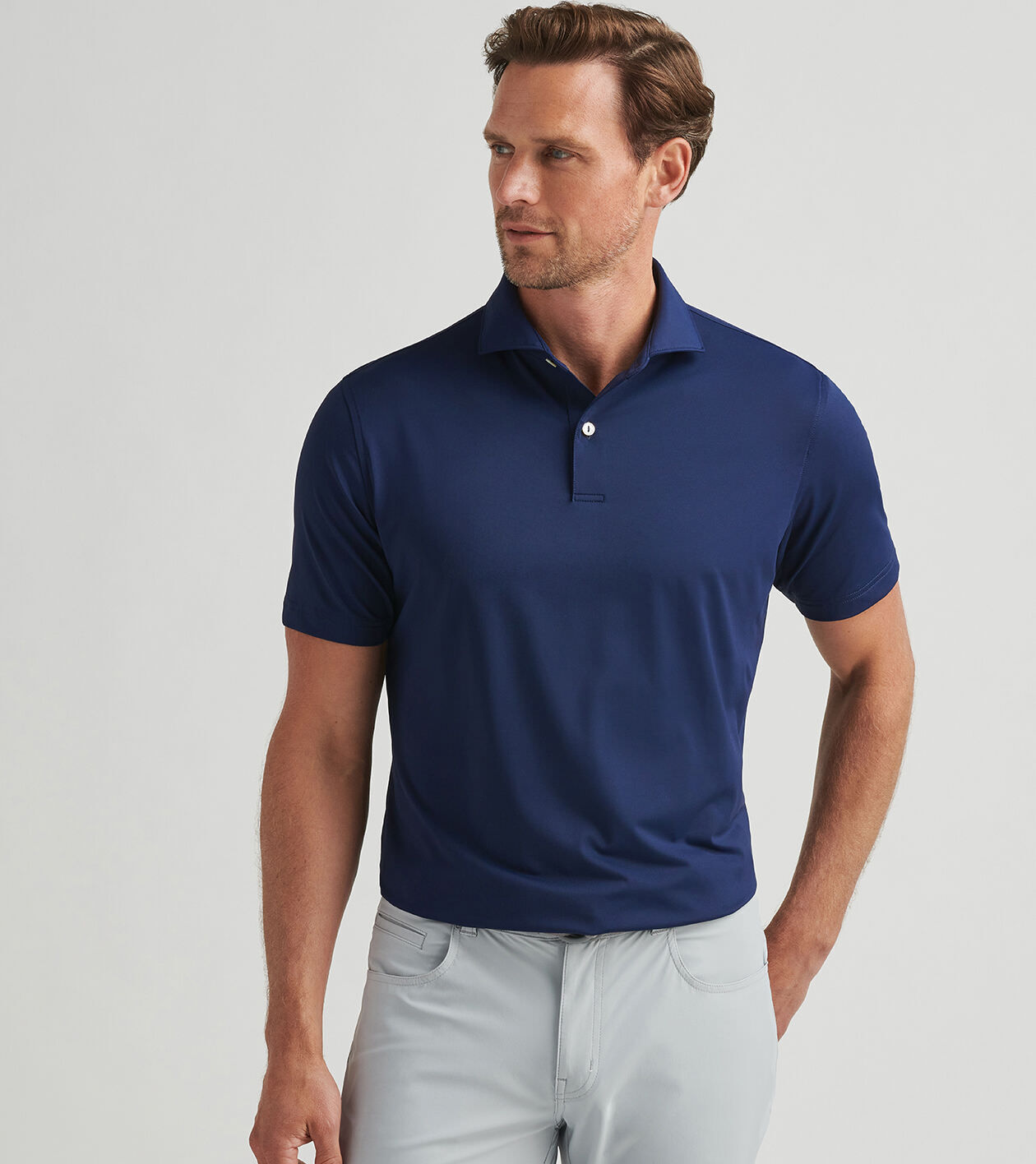 Solid Performance Jersey Polo Men s Polo Shirts Peter Millar