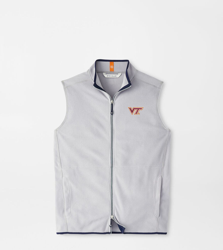Virginia Tech Thermal Flow Micro Fleece Vest image number 1