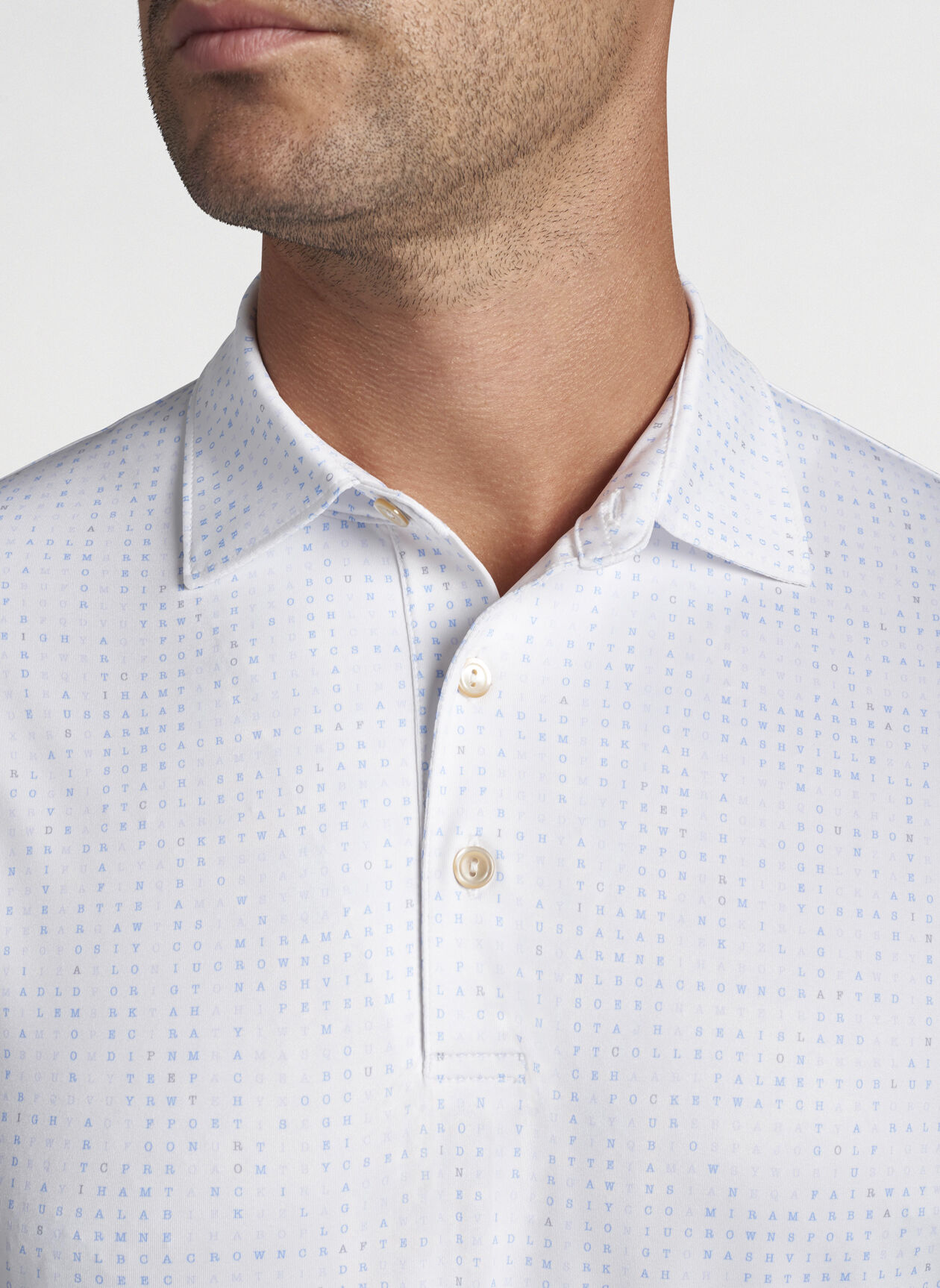 Word Search Performance Jersey Polo | Peter Millar