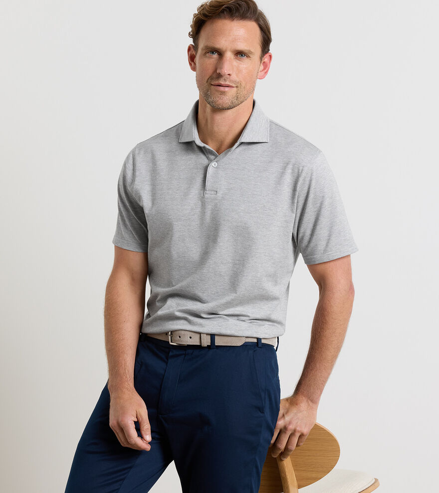 Excursionist Flex Herringbone Knit Polo image number 2