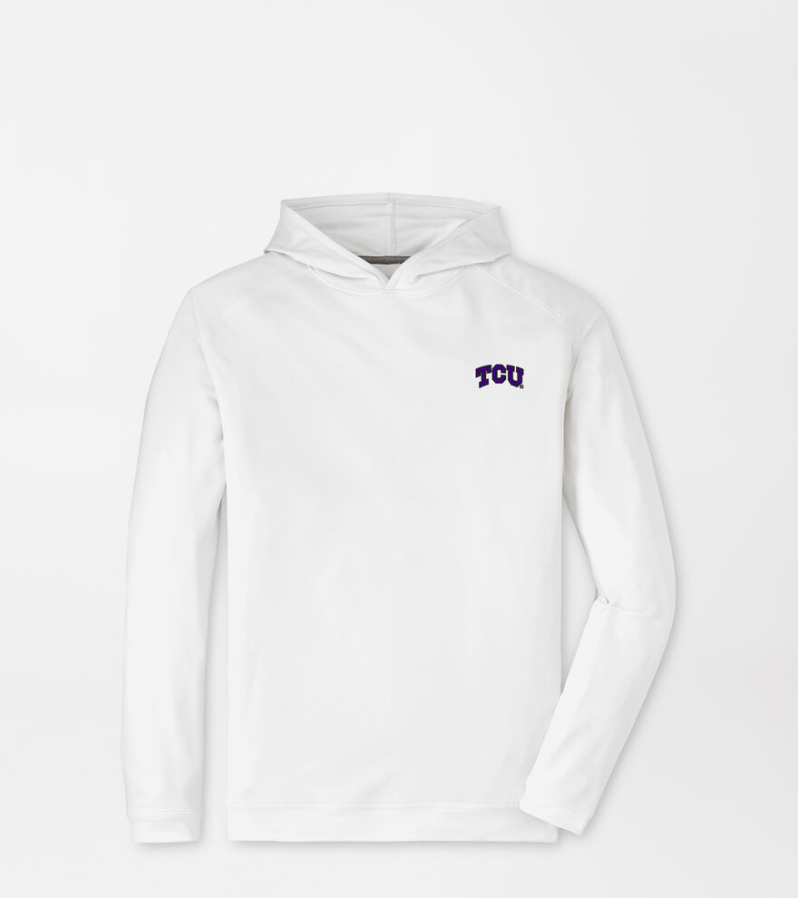 TCU Pine Performance Hoodie Men's Collegiate Apparel Peter Millar