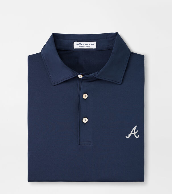 Atlanta Braves Solid Performance Jersey Polo