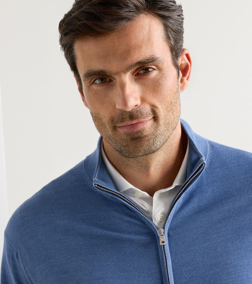 Valencia Escorial Wool Full-Zip Sweater image number 4
